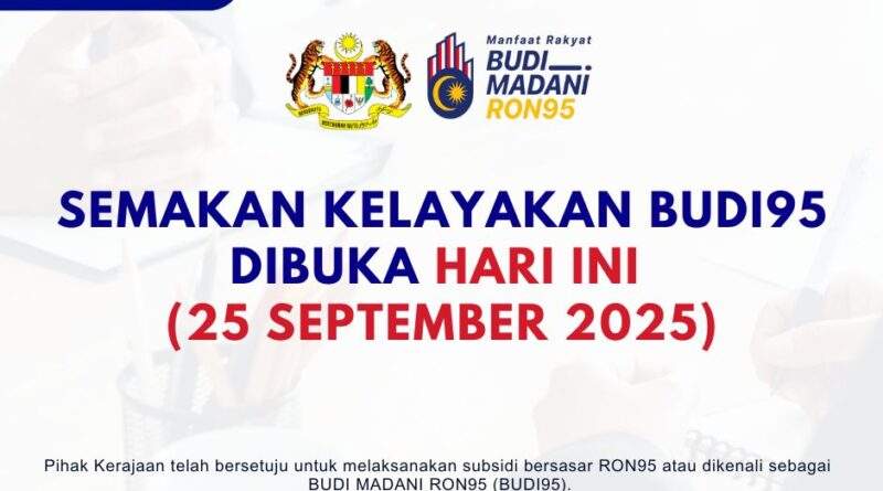 Semakan Kelayakan BUDI95