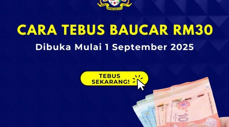 Cara Tebus Baucar RM30