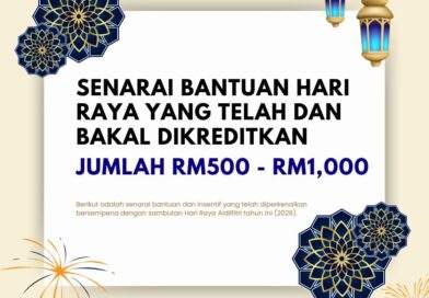 Senarai Bantuan Hari Raya Yang Telah dan Bakal Dikreditkan: Jumlah RM500 – RM1,000 Senarai Bantuan Hari Raya