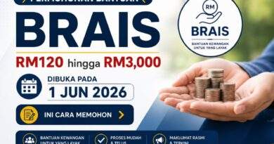 Permohonan Bantuan BRAIS RM120 hingga RM3,000 Dibuka Pada 1 Jun 2026: Ini Cara Memohon Bantuan BRAIS