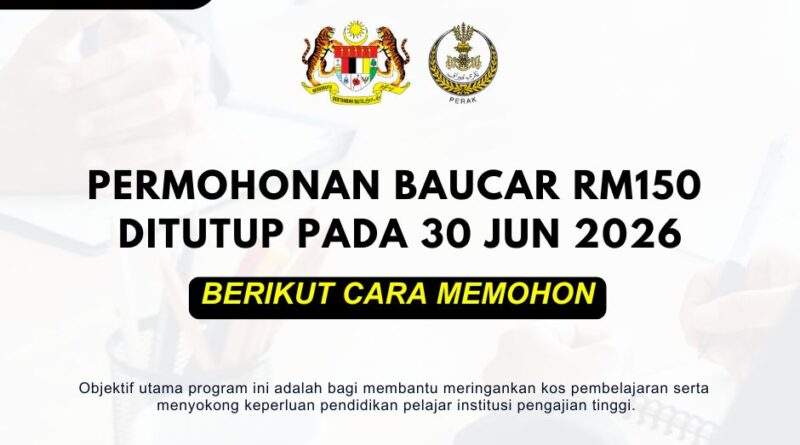 Permohonan Baucar RM150 Ditutup Pada 30 Jun 2026: Berikut Cara Menebusnya Bantuan Baucar Buku