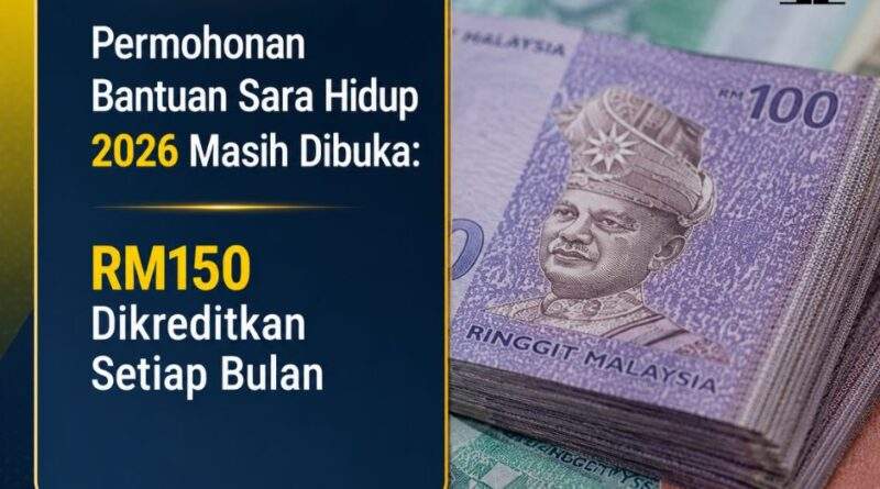 Permohonan Bantuan Sara Hidup 2026 Masih Dibuka: RM150 Dikreditkan Setiap Bulan Bantuan Sara Hidup 2026