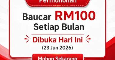 Permohonan Baucar RM100 Setiap Bulan Dibuka Hari Ini (23 Jun 2026): Cara Memohonnya Baucar RM100 Setiap Bulan
