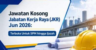 Jawatan Kosong Jabatan Kerja Raya (JKR) Jun 2026: Terbuka Untuk SPM hingga Ijazah Jabatan Kerja Raya (JKR)