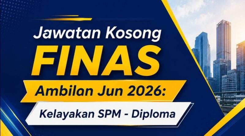 Jawatan Kosong FINAS Ambilan Jun 2026: Kelayakan SPM – Diploma Jawatan Kosong FINAS
