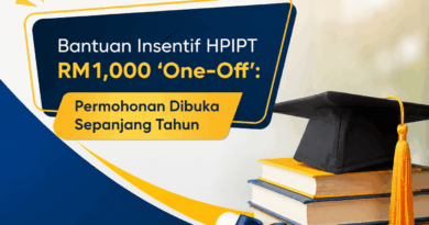 Bantuan Insentif HPIPT RM1,000 ‘One-Off’: Permohonan Dibuka Sepanjang Tahun Insentif HPIPT