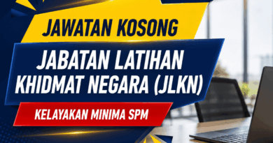 Jawatan Kosong Jabatan Latihan Khidmat Negara (JLKN): Kelayakan Minima SPM Jawatan Kosong Jabatan