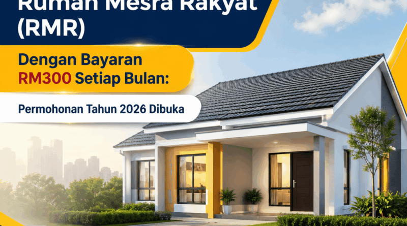 Rumah Mesra Rakyat (RMR) Dengan Bayaran RM300 Setiap Bulan: Permohonan Tahun 2026 Dibuka Rumah Mesra Rakyat