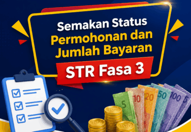 Semakan Status Permohonan dan Jumlah Bayaran STR Fasa 3 Bayaran STR