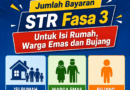 Jumlah Bayaran STR Fasa 3 Untuk Isi Rumah, Warga Emas dan Bujang