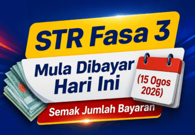 STR Fasa 3 Mula Dibayar Hari Ini (15 Ogos 2026): Semak Jumlah Bayaran STR Fasa 3